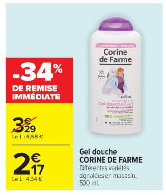 GEL DOUCHE “CORINE DE FARME”