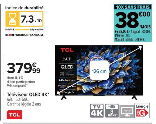 Téléviseur QLED 4K