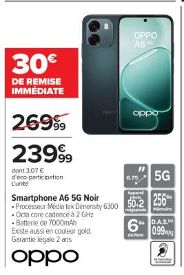 OPPO A6 5G Noir