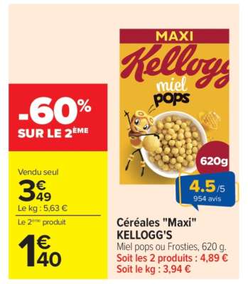 Céréales "Maxi" KELLOGG'S