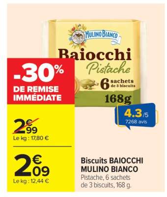 Biscuits Baiocchi MULINO BIANCO