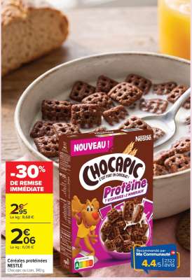 Céréales protéinées NESTLÉ Chocapic du Lion
