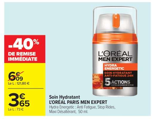 Soin Hydratant L'ORÉAL PARIS MEN EXPERT