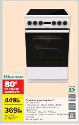 CUISINIÈRE VITROCÉRAMIQUE