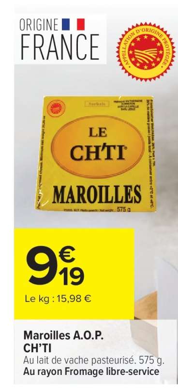 Maroilles A.O.P. CH'TI