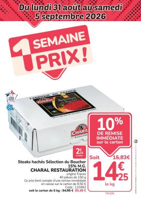 Promocash - 1 semaine prix