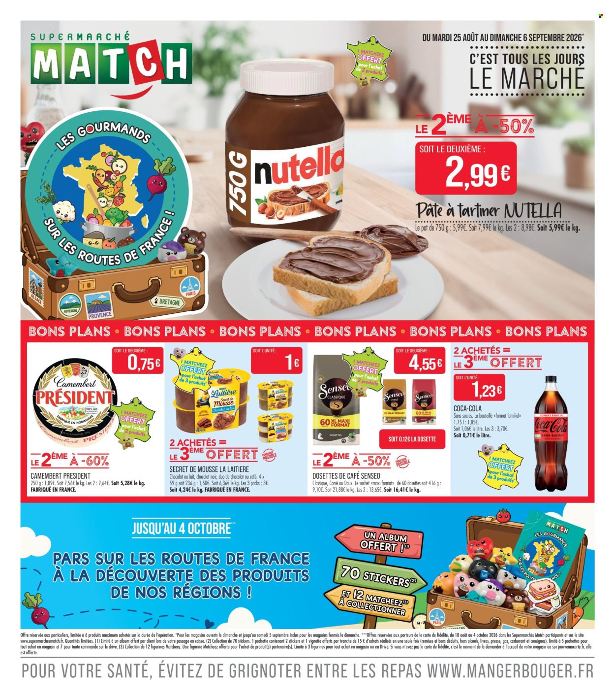 Catalogue Supermarché Match - 25.08.2026 - 06.09.2026. Page 1