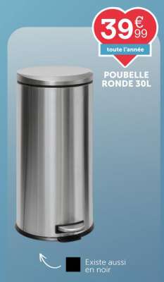 POUBELLE RONDE 30L