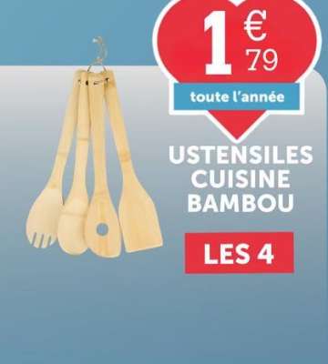 USTENSILES CUISINE BAMBOU