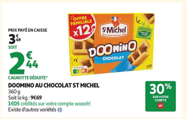 DOOMINO AU CHOCOLAT ST MICHEL