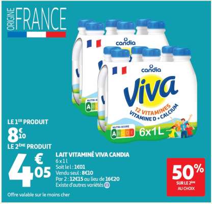 Lait Vitaminé Viva Candia