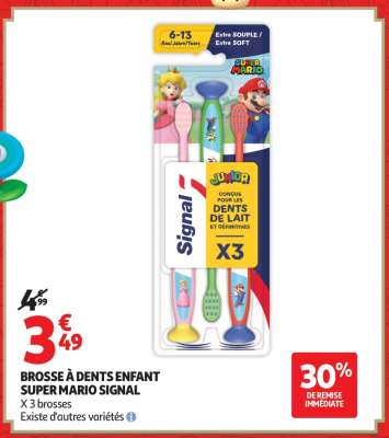 BROSSE À DENTS ENFANT SUPER MARIO SIGNAL
