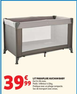 LIT PARAPLUIE AUCHAN BABY