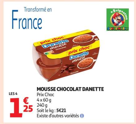 MOUSSE CHOCOLAT DANETTE