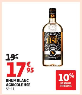 Rhum Blanc Agricole Hse