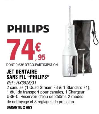 Jet Dentaire Sans Fil "Philips"