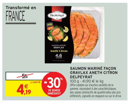 Saumon Mariné Façon Gravlax Aneth Citron Delpeyrat