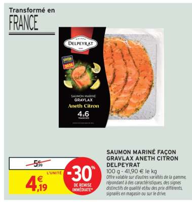 Saumon Mariné Façon Gravlax Aneth Citron Delpeyrat