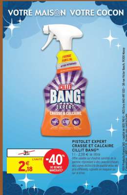 PISTOLET EXPERT CRASSE ET CALCAIRE CILLIT BANG