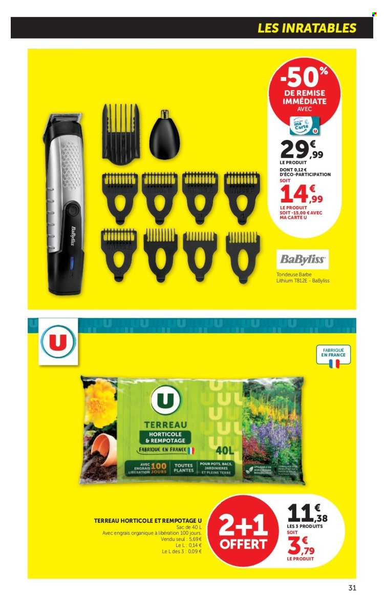 Catalogue SUPER U - 01.09.2026 - 13.09.2026. Page 31