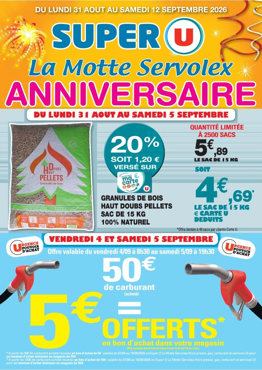 Catalogue SUPER U - 31.08.2026 - 12.09.2026. Page 1