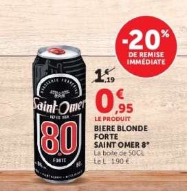 BIERE BLONDE FORTE SAINT OMER 8°