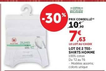 Lot de 2 tee-shirts homme