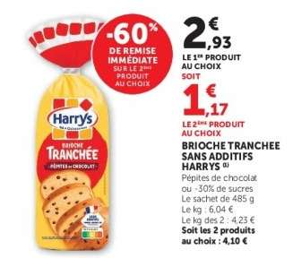 BRIOCHE TRANCHEE SANS ADDITIFS HARRYS