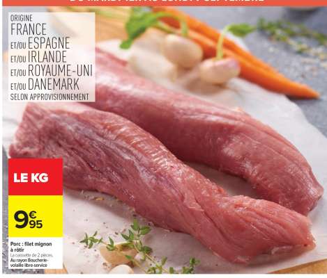 Porc : filet mignon à rôtir