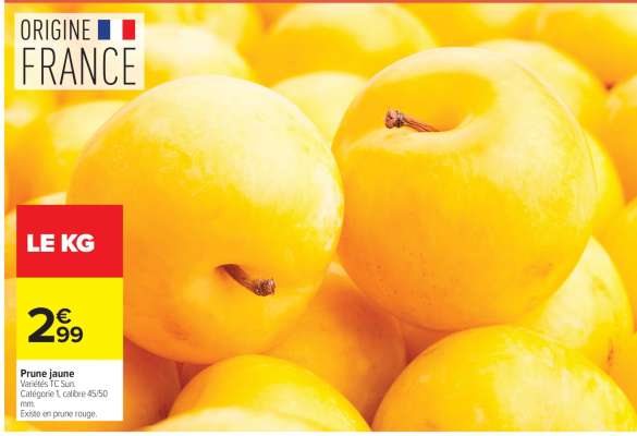 Prune jaune