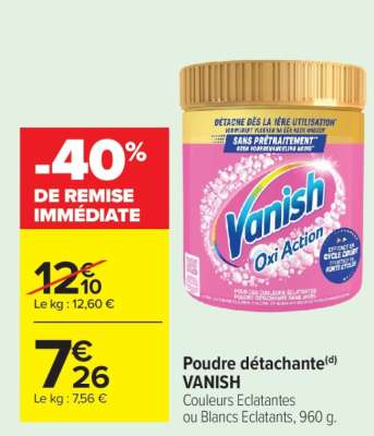 POUDRE DÉTACHANTE “VANISH”