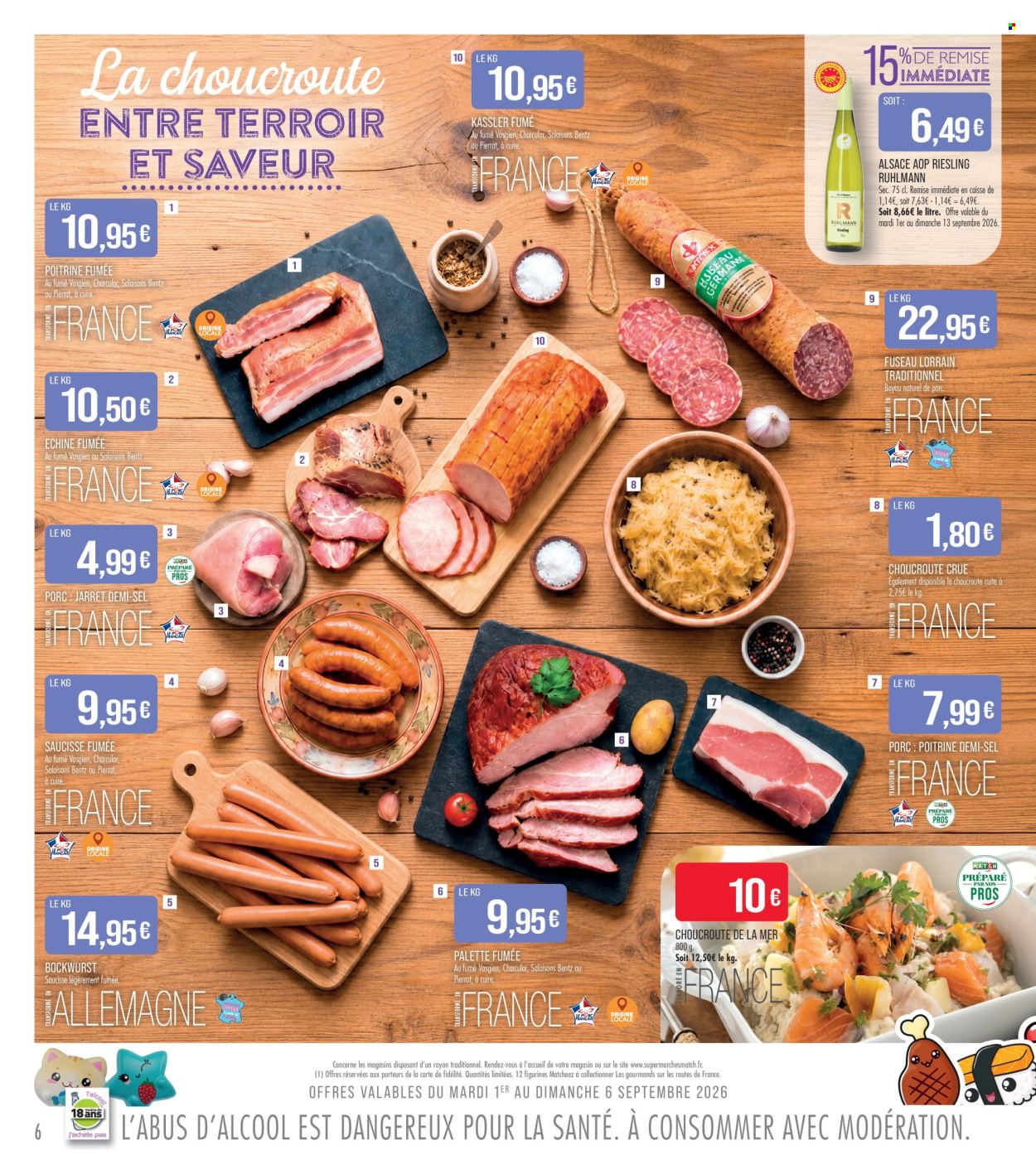 Catalogue Supermarché Match - 01.09.2026 - 13.09.2026. Page 6
