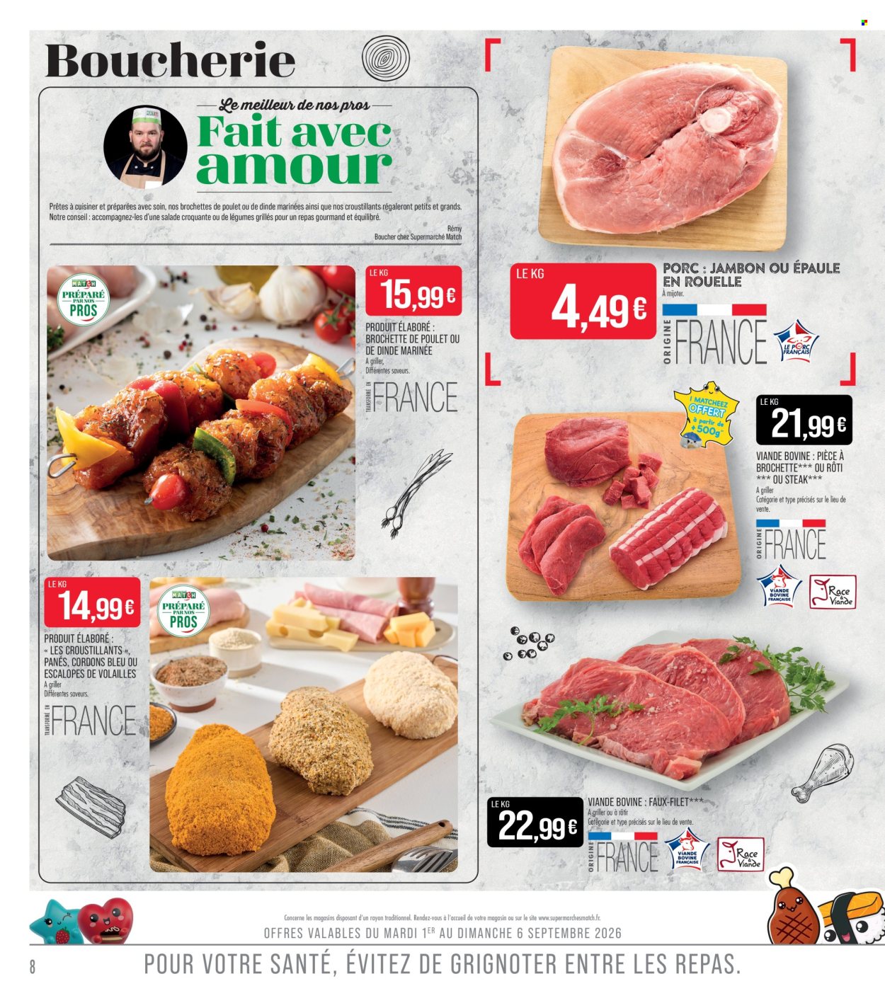 Catalogue Supermarché Match - 01.09.2026 - 13.09.2026. Page 8