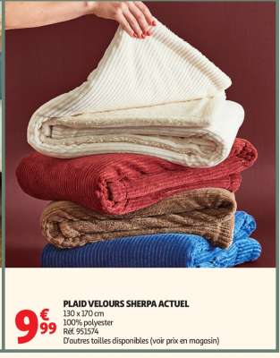 PLAID VELOURS SHERPA ACTUEL