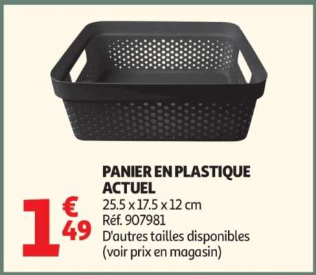 PANIER EN PLASTIQUE ACTUEL