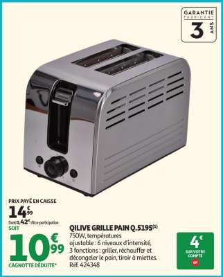 QILIVE GRILLE PAIN Q.5195