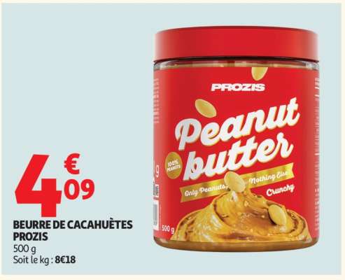 BEURRE DE CACAHUÈTES PROZIS