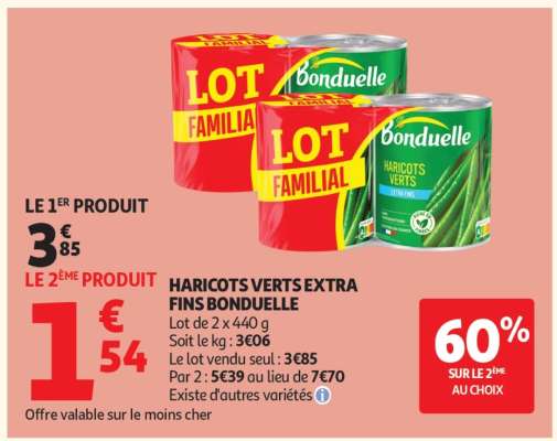 Haricots Verts Extra Fins Bonduelle