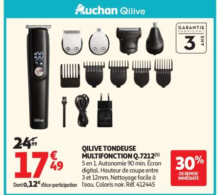 QILIVE TONDEUSE MULTIFONCTION Q.7212