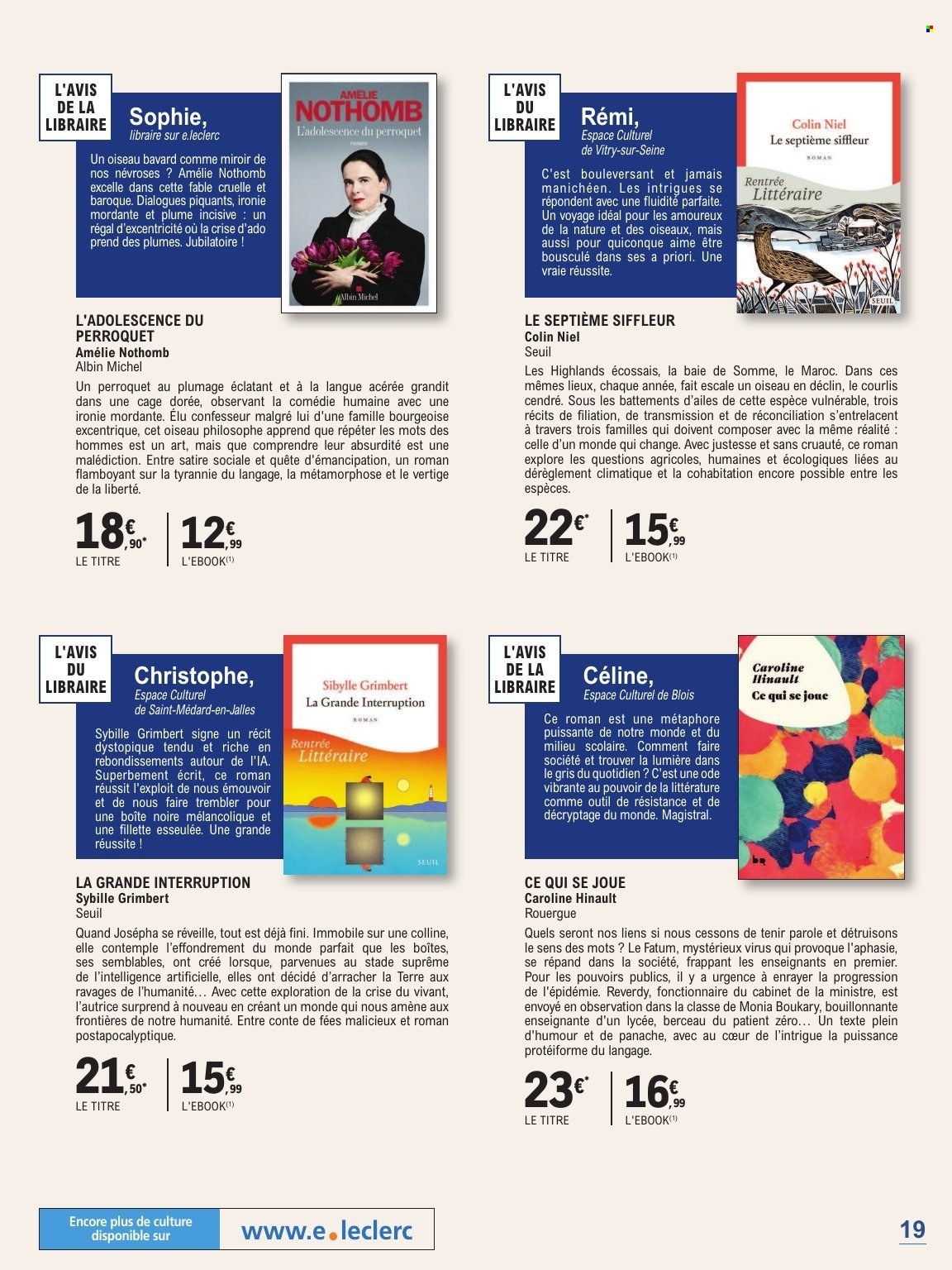 Catalogue E.Leclerc - 01.09.2026 - 24.10.2026. Page 19