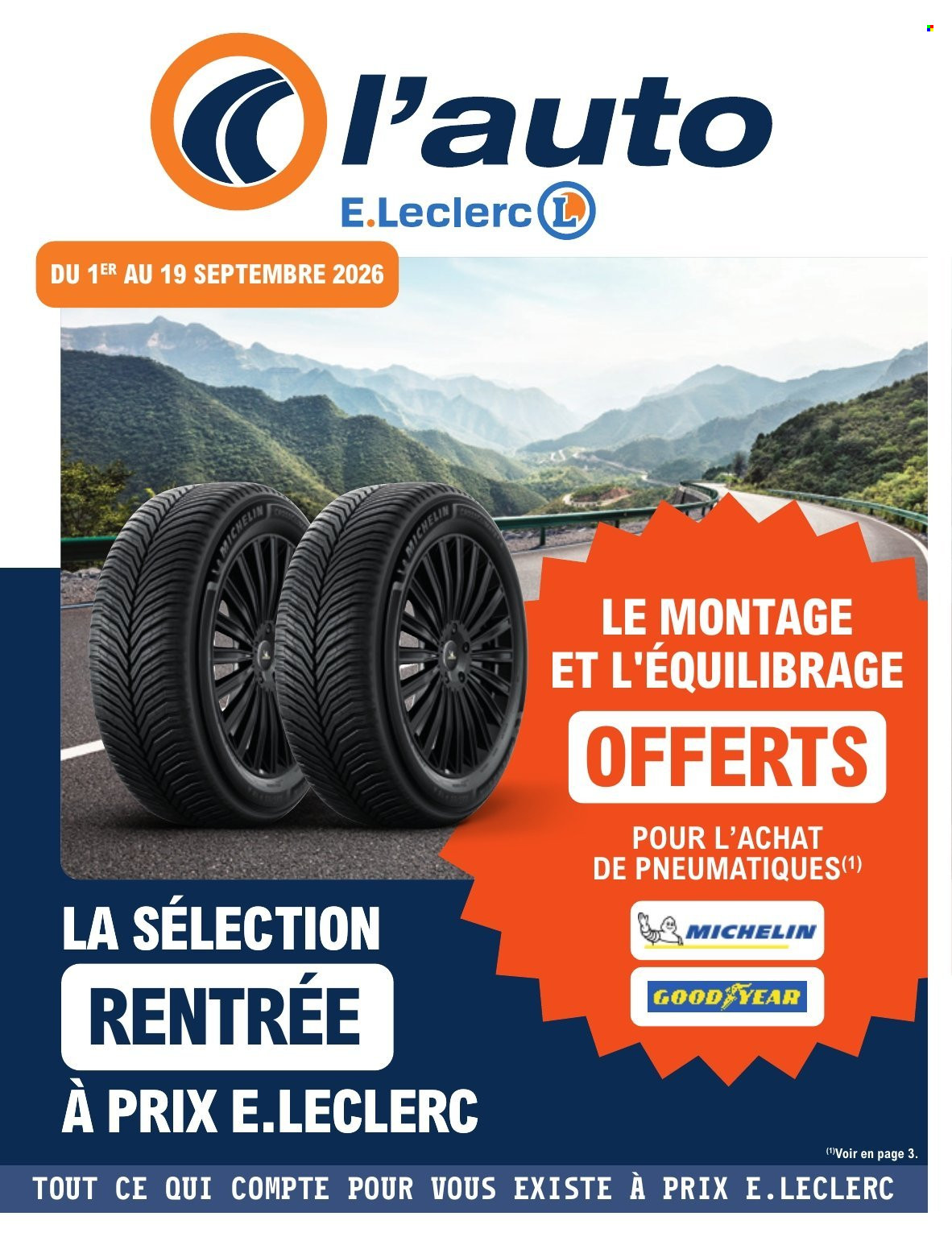 Catalogue E.Leclerc - 01.09.2026 - 19.09.2026. Page 1
