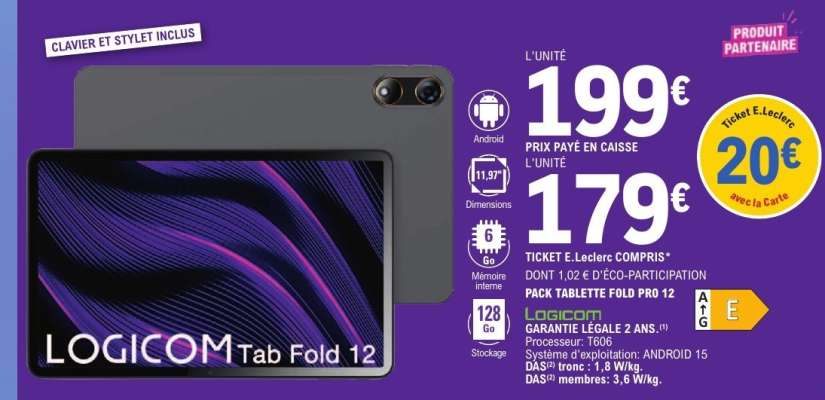 LOGICOM Tab Fold 12