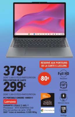 PC PORTABLE CHROME 14M8911