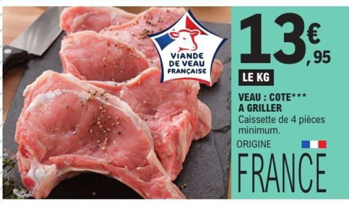 VEAU : COTE A GRILLER