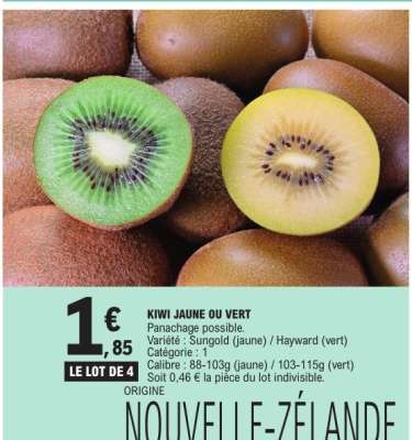 Kiwi Jaune Ou Vert