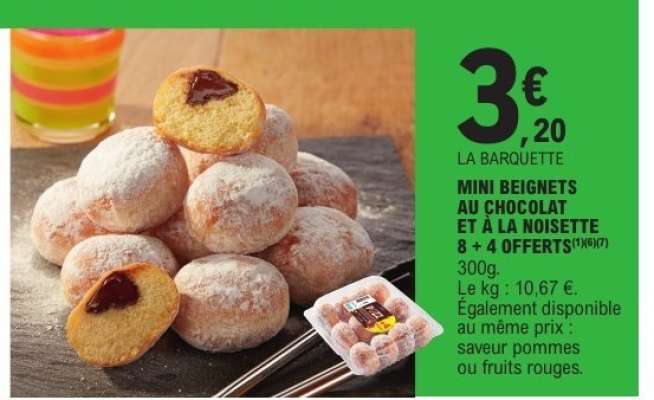 MINI BEIGNETS AU CHOCOLAT ET À LA NOISETTE