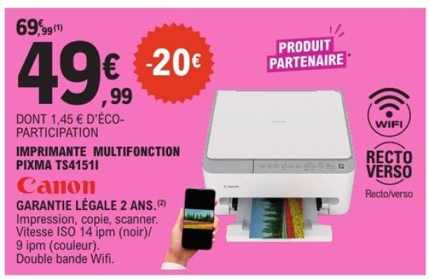 IMPRIMANTE MULTIFONCTION PIXMA TS4151I