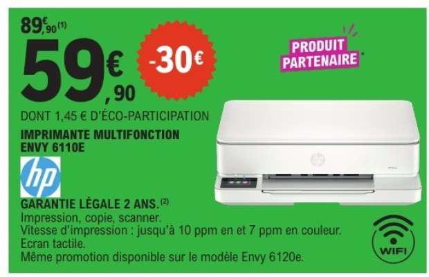 IMPRIMANTE MULTIFONCTION ENVY 6110E