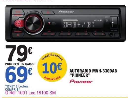 AUTORADIO MVH-330DAB 'PIONEER'