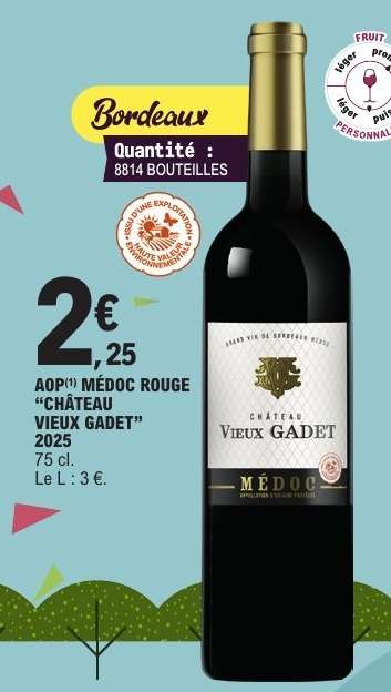 AOP MÉDOC ROUGE "CHÂTEAU VIEUX GADET" 2025